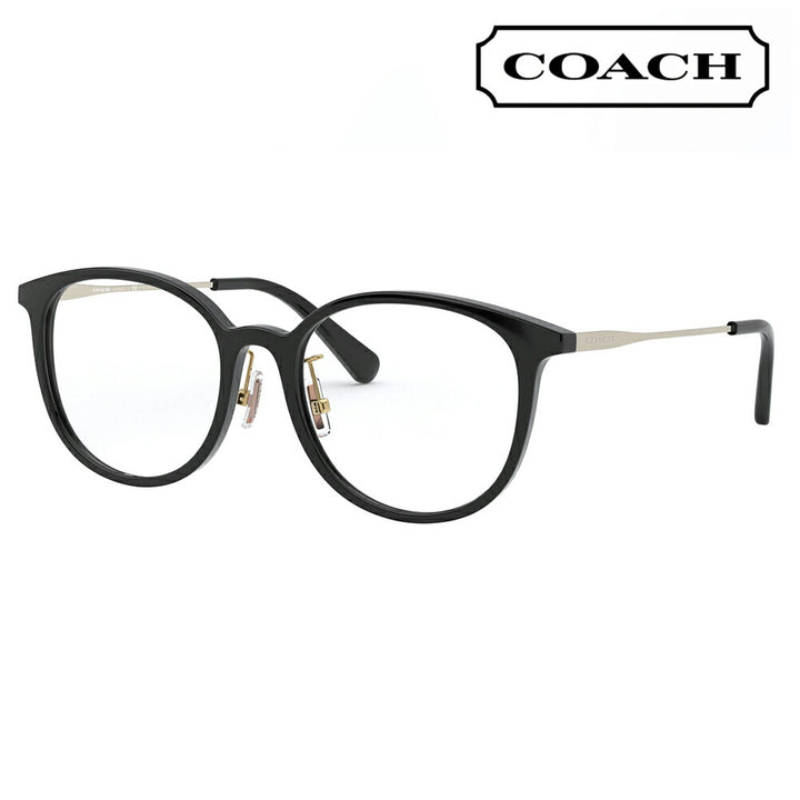 [Authorized Retailer] Non-prescription 1.55 lens replacement +0 yen Coach Glasses HC6160D 5002 53 COACH Boston Wellington Combination Asian Model Glasses Fashion Glasses for Women 