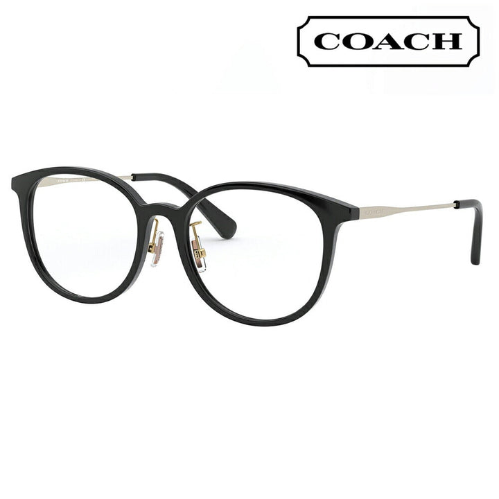 【アウトレット】度なし1.55レンズ交換+0円 コーチ メガネ  HC6160D 5002 53 COACH ボストン ウェリントン コンビネーション アジアンモデル 眼鏡 伊達メガネレディース