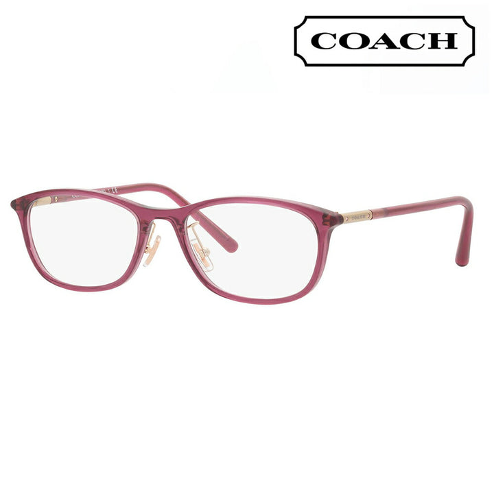 Non-prescription 1.55 lens replacement +0 yen Coach glasses frame HC6191BD 5677 54 COACH oval square Asian model ladies 