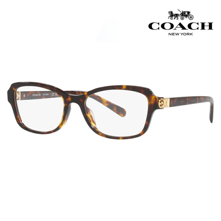 Non-prescription 1.55 lens replacement +0 yen Coach glasses frame HC6193U 5120 53 COACH Square butterfly cell universal design ladies fashionable 