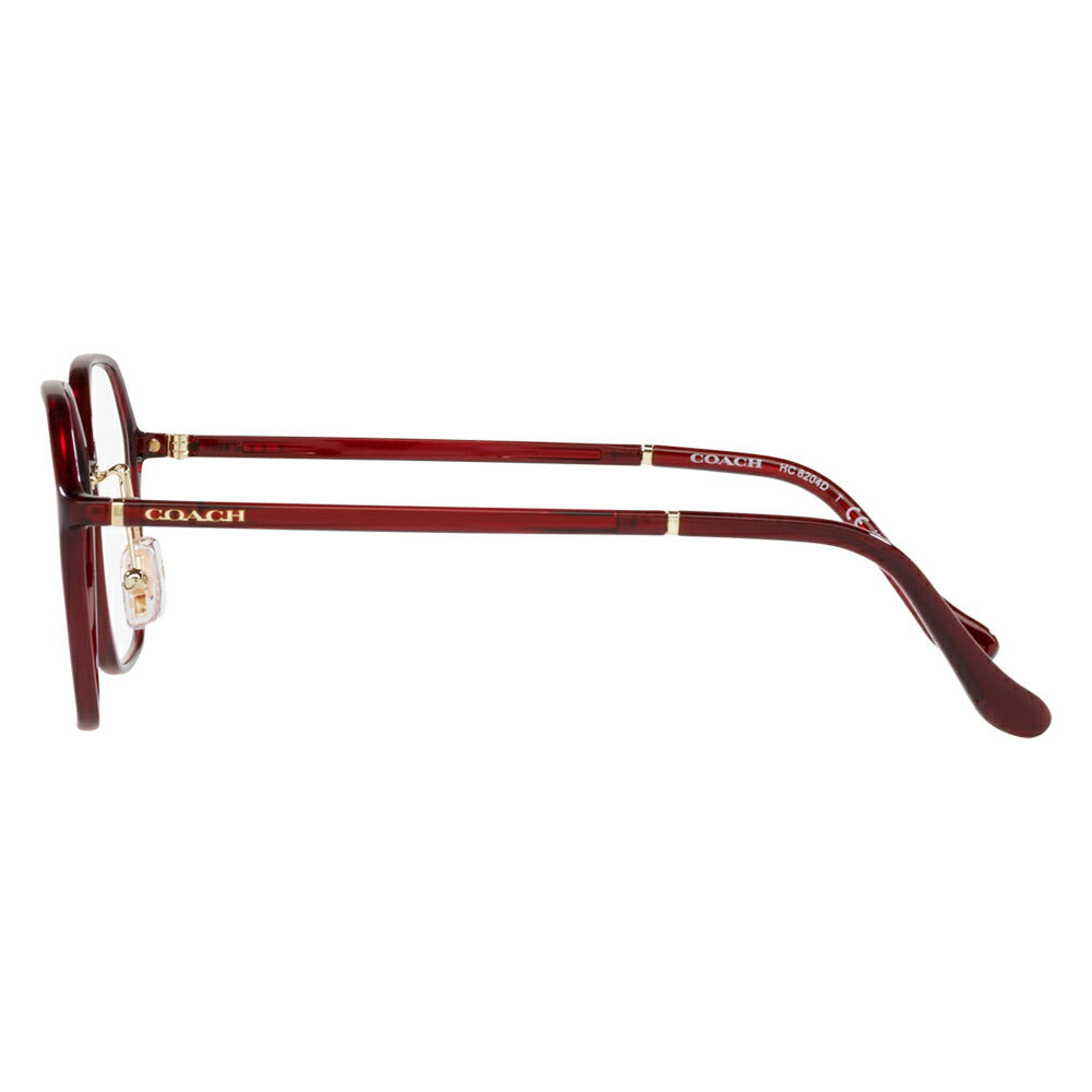 Non-prescription 1.55 lens replacement +0 yen Coach eyeglass frames HC6204D 5721 56 COACH Round Octagon Cell Asian model Ladies Fashionable 