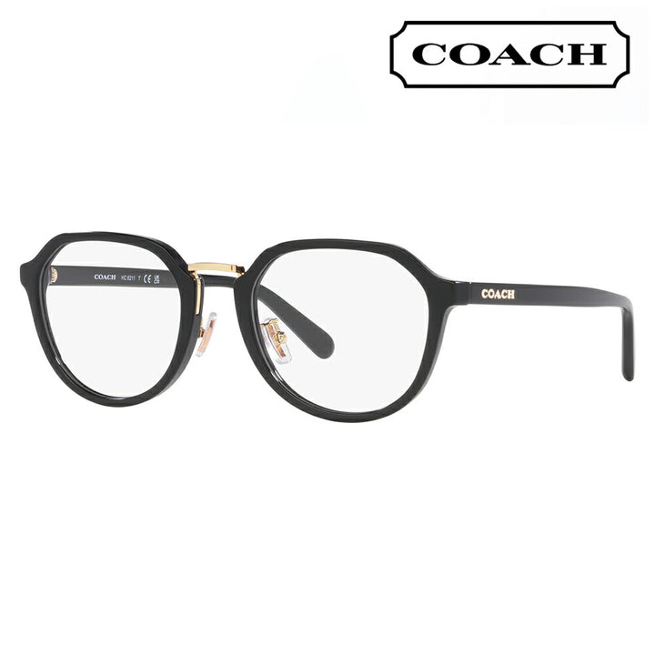 [Recommended price] Non-prescription 1.55 lens replacement +0 yen Coach glasses frame HC6211 5002 53 COACH LaBoston Wellington Cell Men's 