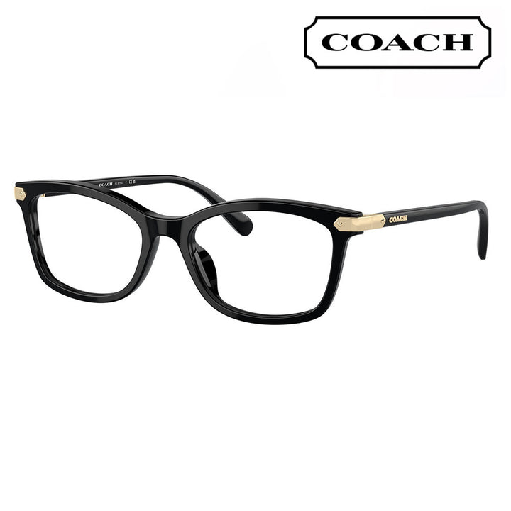 [Authorized Retailer] Non-prescription 1.55 lens replacement +0 yen Coach Glasses HC6219U 5002 51 COACH Rectangle Cell Universal Fit Women's Glasses Fashion Glasses 