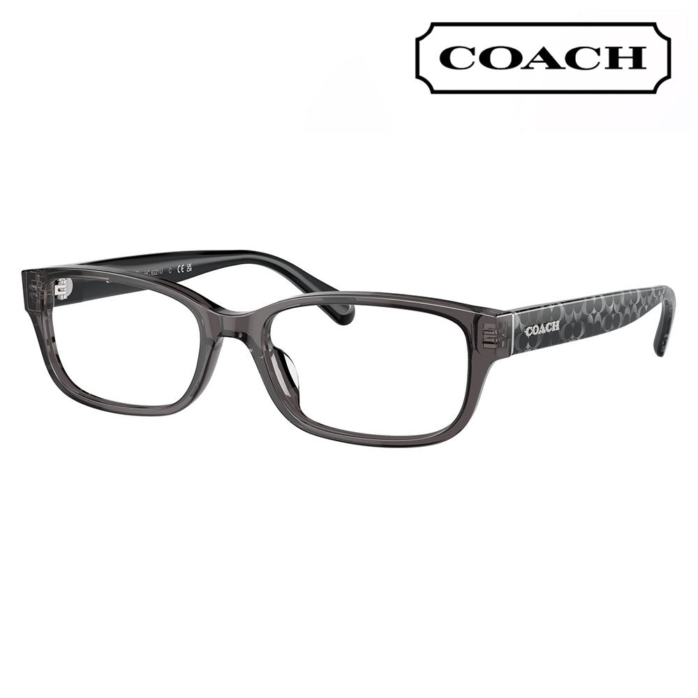 [Authorized Retailer] Non-prescription 1.55 lens replacement +0 yen Coach Glasses HC6221U 5785 52 COACH Square Cell Universal Fit Women's Glasses Fashion Glasses 