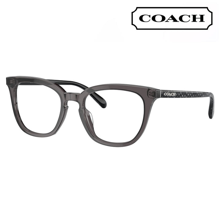 [Authorized Retailer] Non-prescription 1.55 lens replacement +0 yen Coach Glasses HC6222F 5785 53 COACH Square Cell Low Bridge Fit Women's Glasses Fashion Glasses 