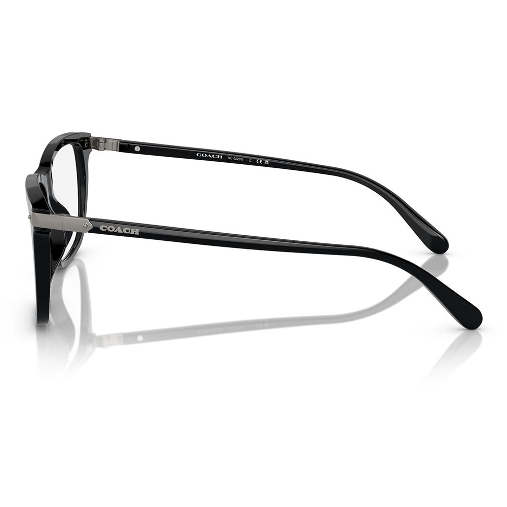 [Authorized Retailer] Non-prescription 1.55 lens replacement +0 yen Coach Glasses HC6228U 5002 56 COACH Square Cell Universal Fit Men's Glasses Fashion Glasses 