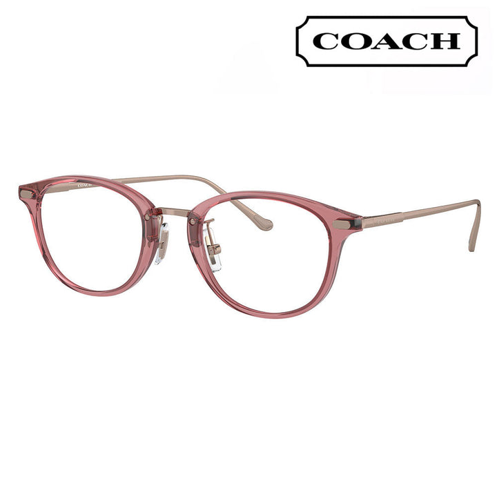 【アウトレット】度なし1.55レンズ交換+0円 コーチ メガネ  HC6230D 5800 48 COACH ラウンド セル ローブリッジフィット レディース 眼鏡 伊達メガネ