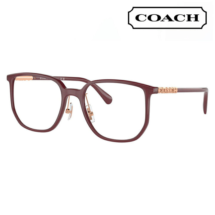 度なし1.55レンズ交換+0円 コーチ メガネ フレーム HC6240D 5479 54 COACH スクエア セル アジアンデザイン レディース