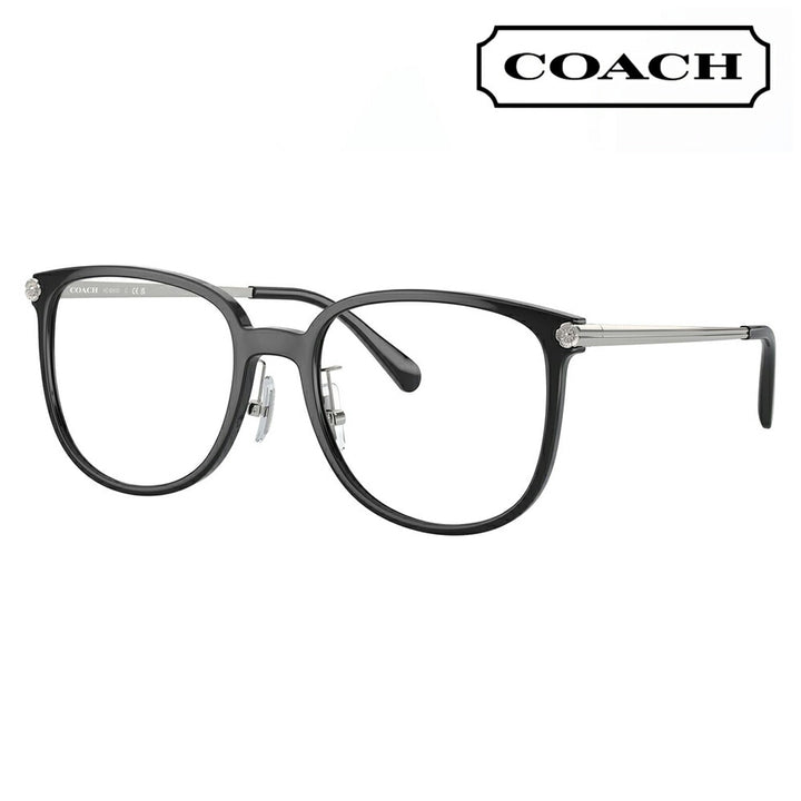 【正規品販売店】度なし1.55レンズ交換+0円 コーチ メガネ  HC6241D 5002 54 COACH スクエア アジアンデザイン レディース 眼鏡 伊達メガネ