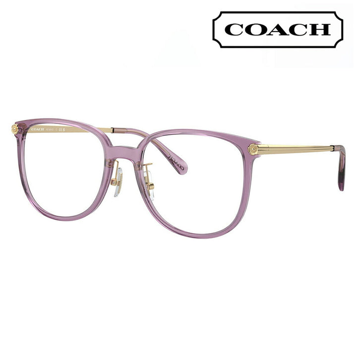 【正規品販売店】度なし1.55レンズ交換+0円 コーチ メガネ  HC6241D 5825 54 COACH スクエア アジアンデザイン レディース 眼鏡 伊達メガネ