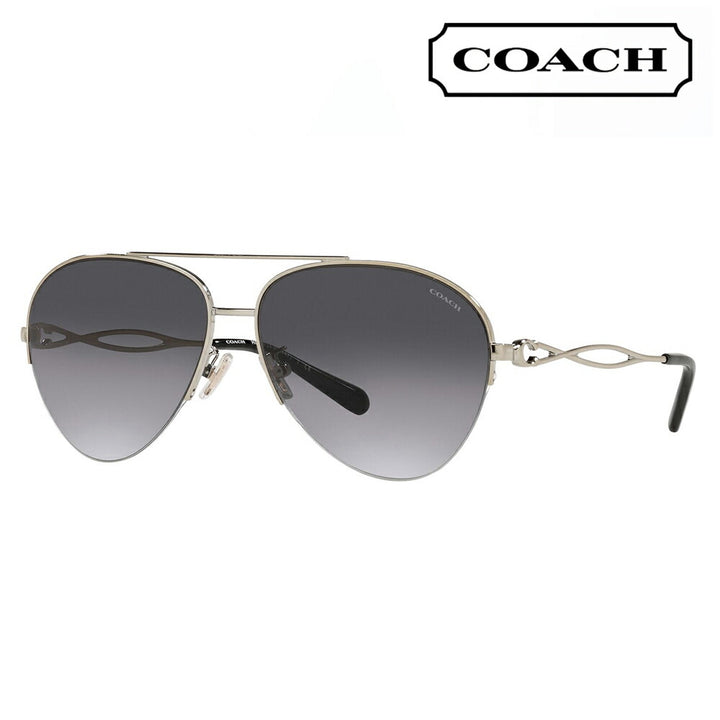 [Recommended Price] Coach Fashion Glasses Eyeglasses Sunglasses HC7124 90058G 59 COACH Pilot Nylor Women's Fashionable 