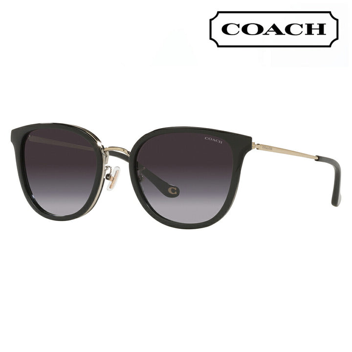 [Authorized Retailer] Coach Sunglasses HC7135 50028G 54 COACH Wellington Metal Ladies Fashionable 