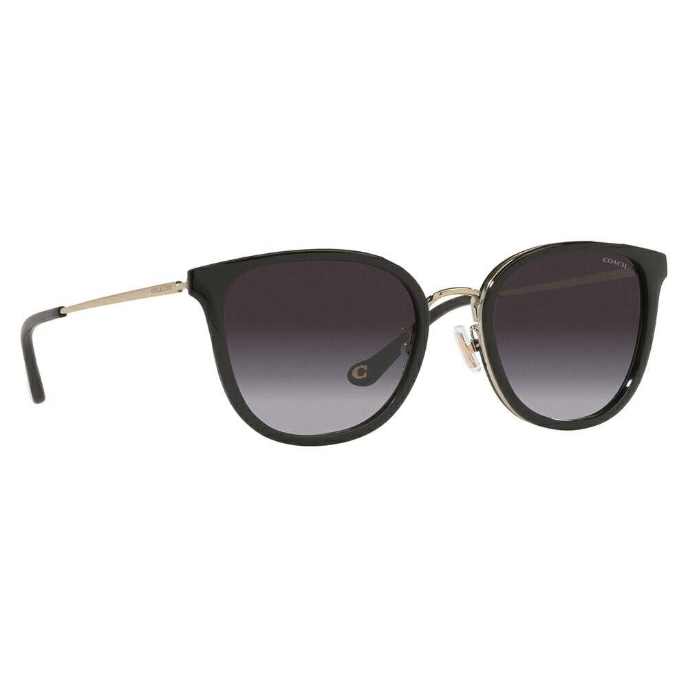 [Authorized Retailer] Coach Sunglasses HC7135 50028G 54 COACH Wellington Metal Ladies Fashionable 