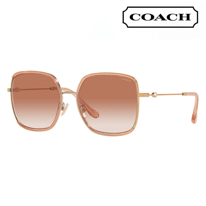 【オススメ価格】コーチ 伊達 メガネ 眼鏡 サングラス HC7139BD 940813 58 COACH スクエア メタル レディース おしゃれ