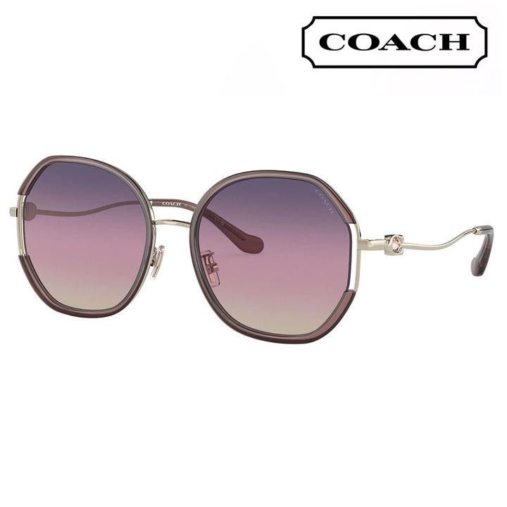 【正規品販売店】コーチ 伊達 メガネ 眼鏡 サングラス HC7144BD 9413U6 59 COACH ラウンド クラウンパント ボストン メタル セル レディース おしゃれ