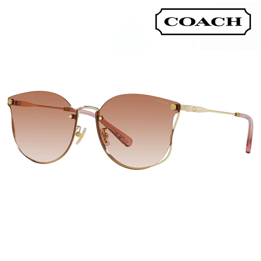 [Authorized Retailer] Coach Sunglasses HC7151D 900513 63 COACH Boston Two-Point Rimless Asian Fit for Women 