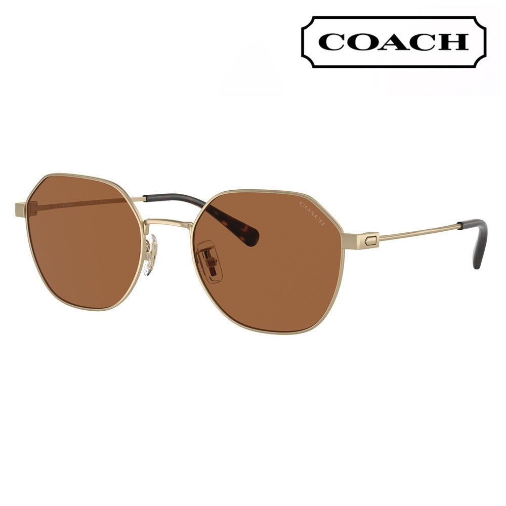 【オススメ価格】コーチ 伊達 メガネ 眼鏡 サングラス HC7155 900573 54 COACH ラウンド オクタゴン メタル おしゃれ UVカット