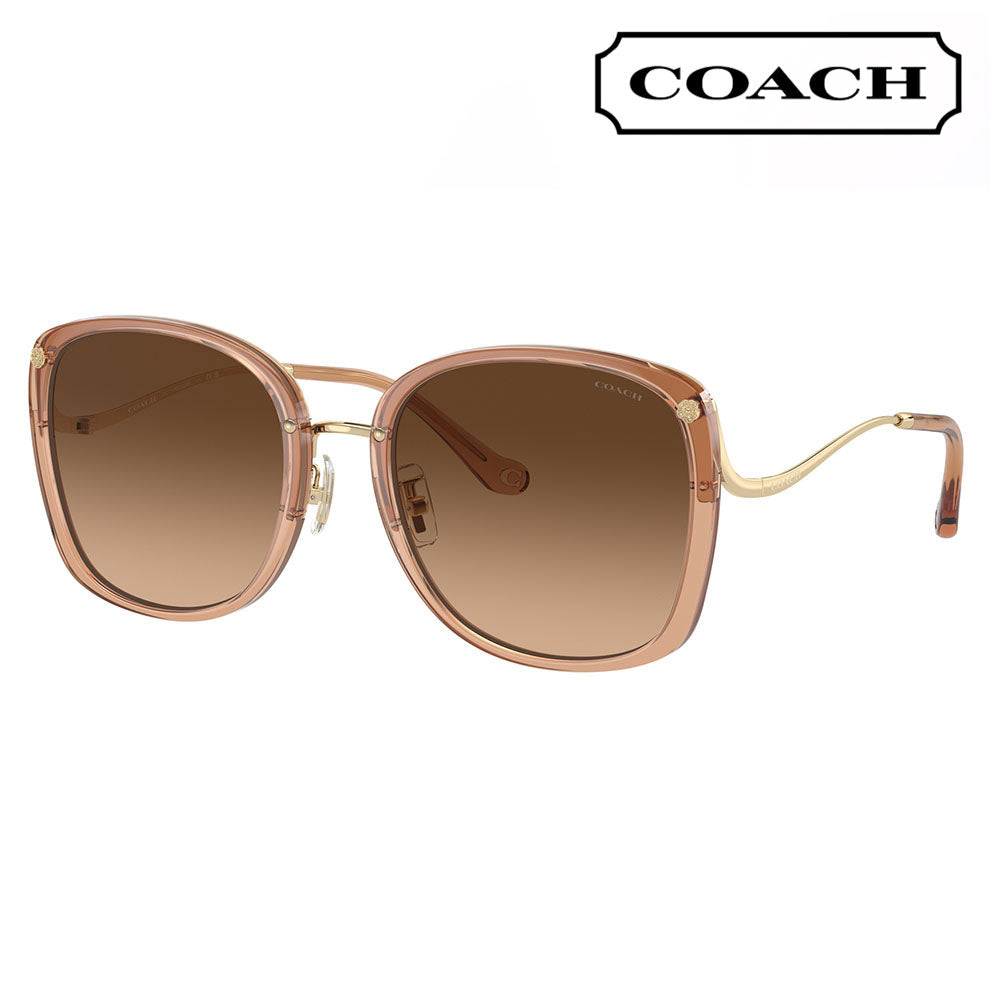 [Authentic Retailer] Coach Sunglasses HC7157D 556174 58 COACH Square Cell Ladies Fashionable UV Protection Asian Model 