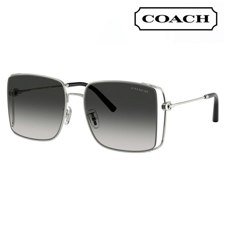 【正規品販売店】コーチ 伊達 メガネ 眼鏡 サングラス HC7174D 90013C 59 COACH スクエア メタル アジアンデザイン レディース