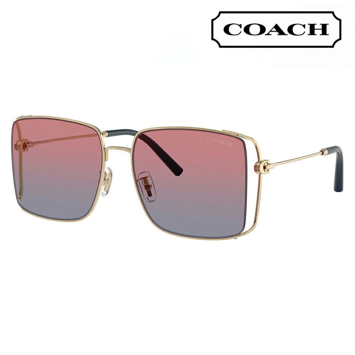 【正規品販売店】コーチ 伊達 メガネ 眼鏡 サングラス HC7174D 90050Q 59 COACH スクエア メタル アジアンデザイン レディース