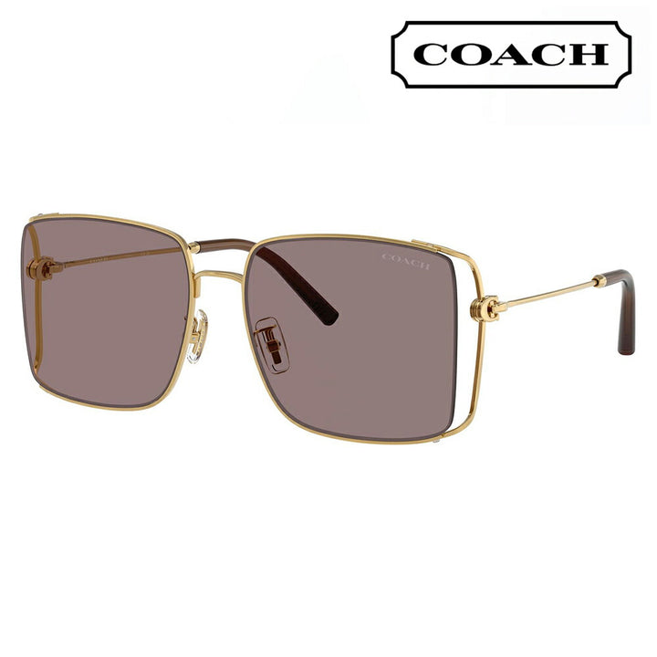 【正規品販売店】コーチ 伊達 メガネ 眼鏡 サングラス HC7174D 94417N 59 COACH スクエア メタル アジアンデザイン レディース