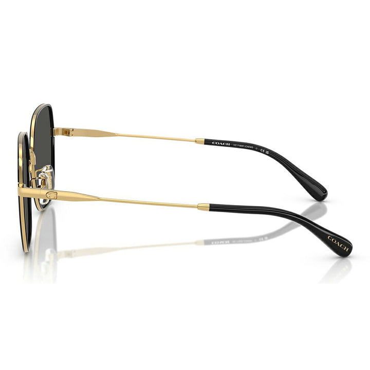 【正規品販売店】コーチ 伊達 メガネ 眼鏡 サングラス HC7180D 946687 57 COACH CAE93 ヘキサゴン メタル アジアンフィット レディース