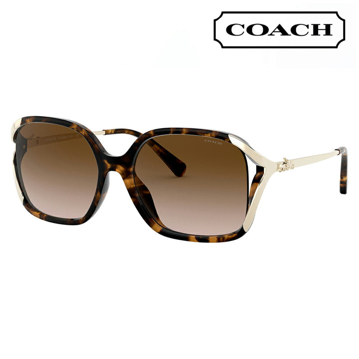 [Authorized Retailer] Coach Sunglasses HC8280U 512013 57 COACH Square Cell Ladies Fashionable 