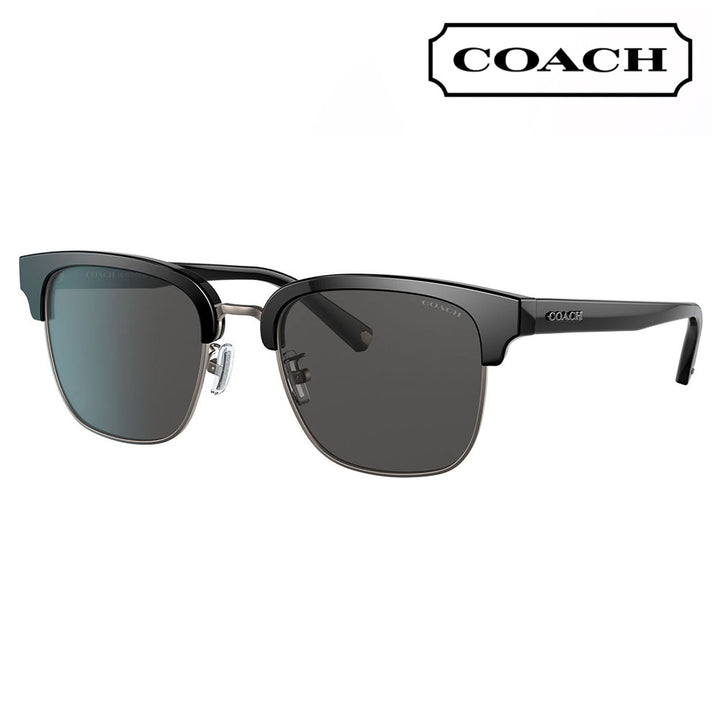 【正規品販売店】コーチ 伊達 メガネ 眼鏡 サングラス HC8326 500287 52 COACH スクエア セル アジアンデザイン メンズ