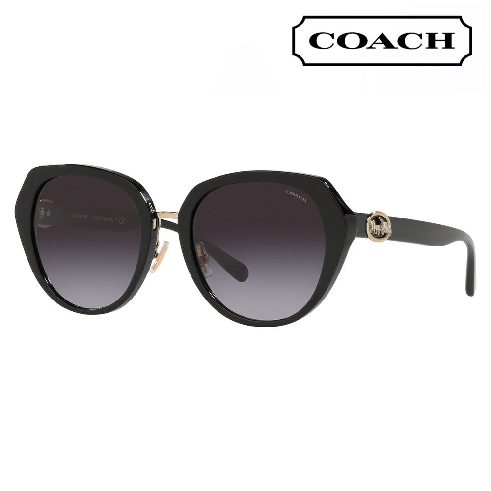 [Authorized Retailer] Coach Sunglasses HC8331 50028G 55 COACH Round Cell Ladies Fashionable 