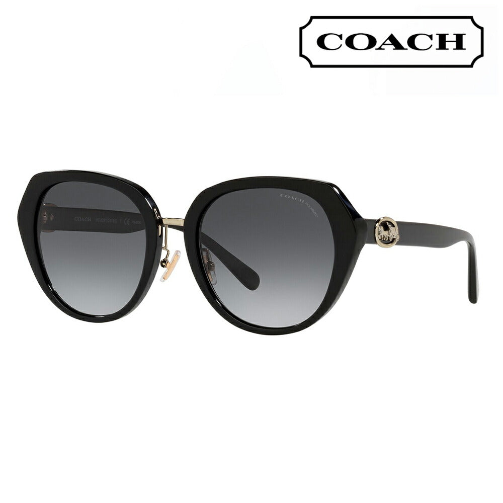 [Authorized Retailer] Coach Sunglasses HC8331 5002T3 55 COACH Round Cell Ladies Fashionable 