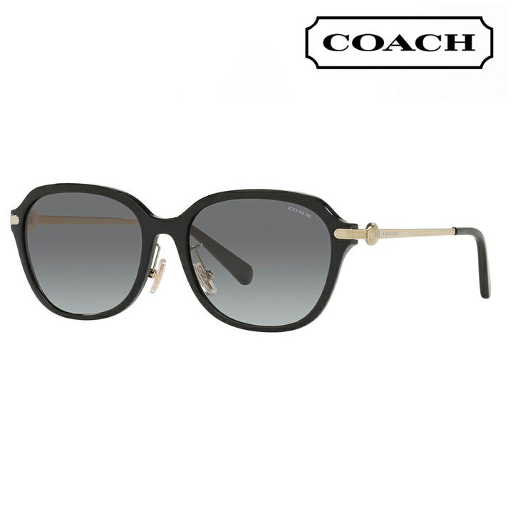 [Authorized Retailer] Coach Sunglasses HC8332D 500211 56 COACH Rectangle Cell Women's Fashionable 