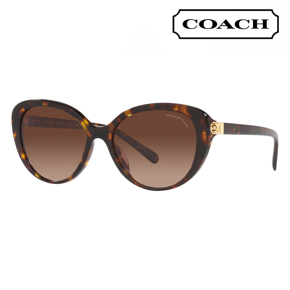 [Recommended Price] Coach Glasses, Sunglasses HC8348U 5120T5 56 COACH Cat Eye Fox Cell Women's Fashionable 