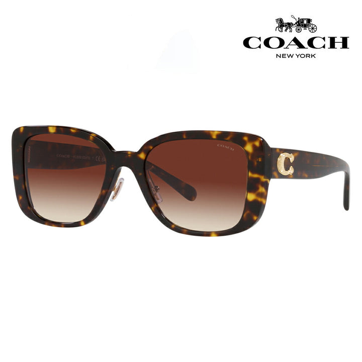 [Authorized Retailer] Coach Sunglasses HC8352 512013 54 COACH Square Butterfly Cell Stylish 