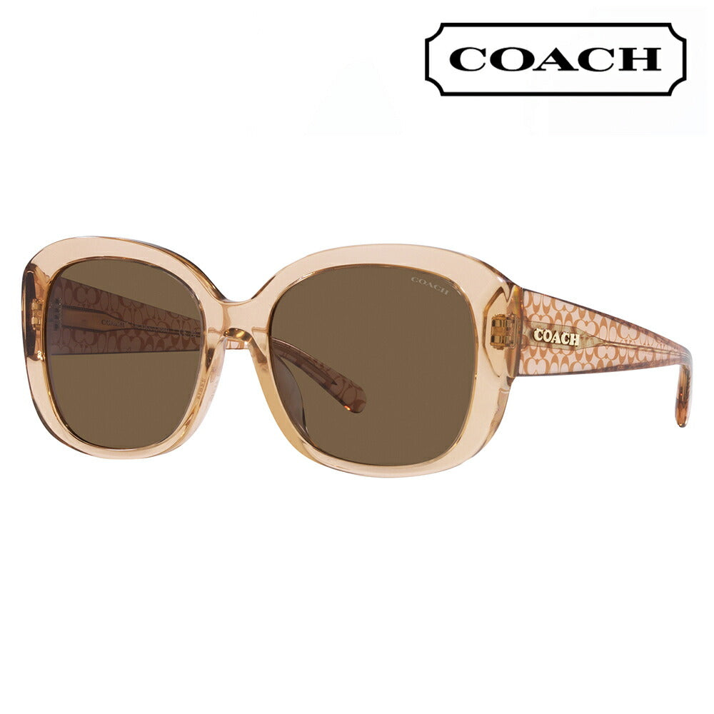 【オススメ価格】コーチ 伊達 メガネ 眼鏡 サングラス HC8363U 556173 56 COACH ボストン オーバル ユニバーサルデザイン レディース