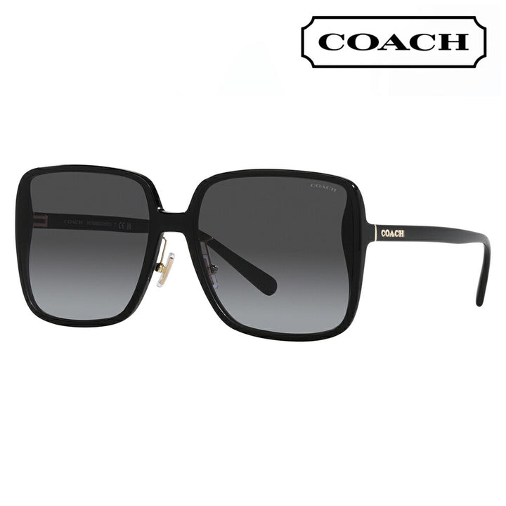 [Authorized Retailer] Coach Sunglasses HC8368D 50028G 61 COACH Square Wellington Asian Fit for Women 