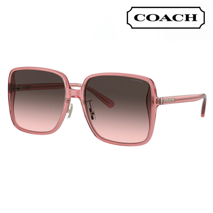 【正規品販売店】コーチ 伊達 メガネ 眼鏡 サングラス HC8368D 580046 61 COACH スクエア ウェリントン アジアンフィット レディース