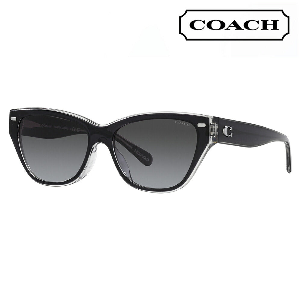 [Recommended Price] Coach Fashion Glasses, Sunglasses HC8370F 57458G 56 COACH Fox Wellington Full Fit Model for Women 