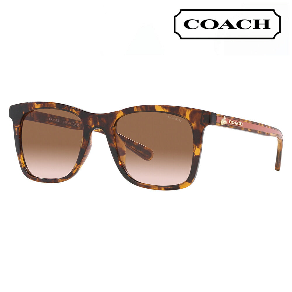 [Recommended Price] Coach Sunglasses HC8374U 512013 51 COACH Wellington Square Cell Women's Disney Universal Fit 