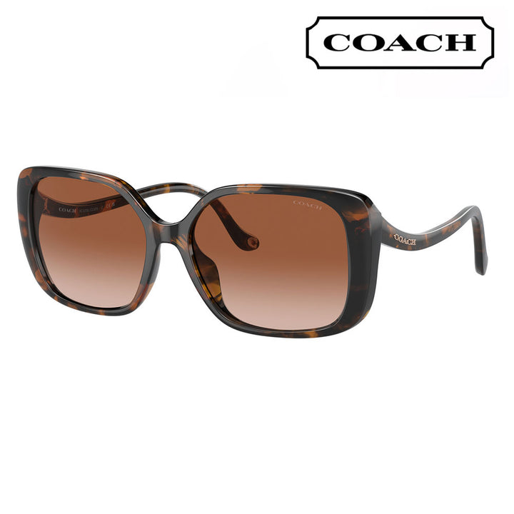 [Authorized Retailer] Coach Sunglasses HC8376U 512013 56 COACH Square Cell Ladies Universal Fit 