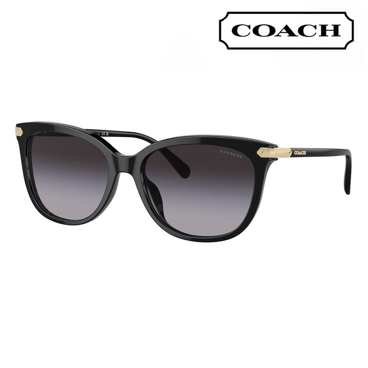 [Authorized Retailer] Coach Sunglasses HC8378U 50028G 57 COACH Cat Eye Cell Universal Fit for Women 