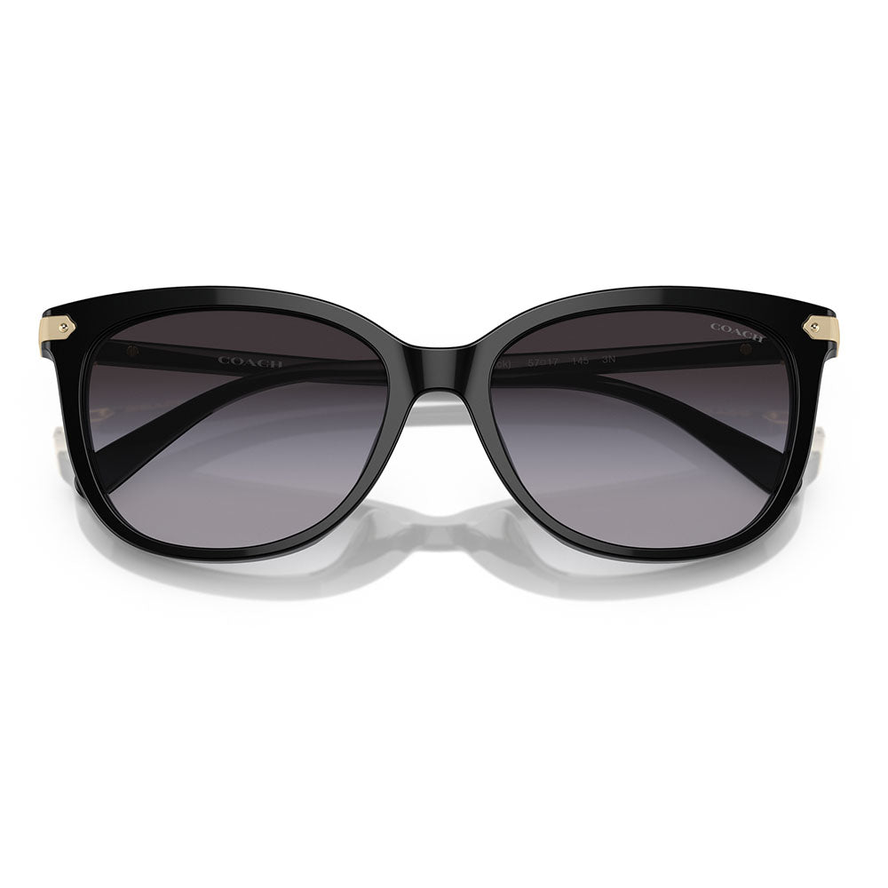 [Authorized Retailer] Coach Sunglasses HC8378U 50028G 57 COACH Cat Eye Cell Universal Fit for Women 