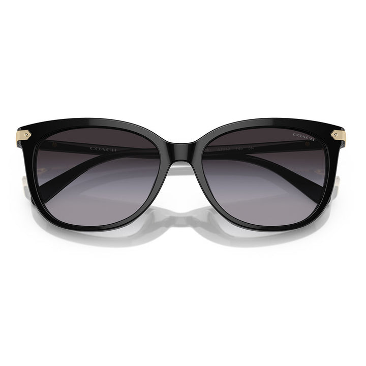 [Authorized Retailer] Coach Sunglasses HC8378U 50028G 57 COACH Cat Eye Cell Universal Fit for Women 