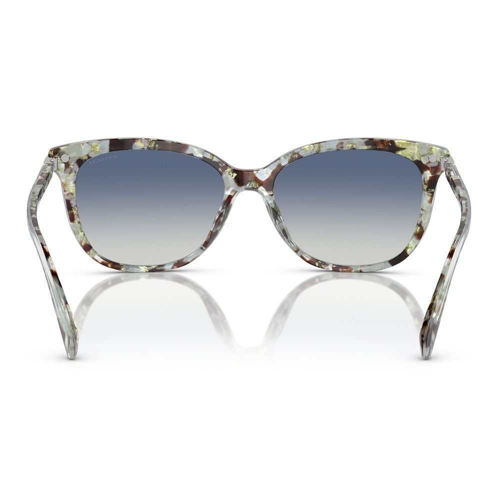 [Authorized Retailer] Coach Sunglasses HC8378U 57784L 57 COACH Cat Eye Cell Universal Fit for Women 
