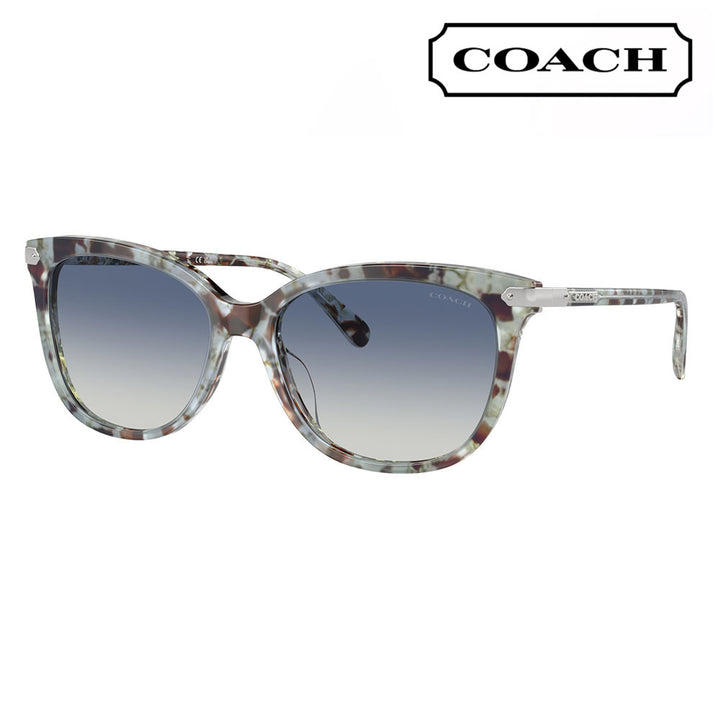 [Authorized Retailer] Coach Sunglasses HC8378U 57784L 57 COACH Cat Eye Cell Universal Fit for Women 
