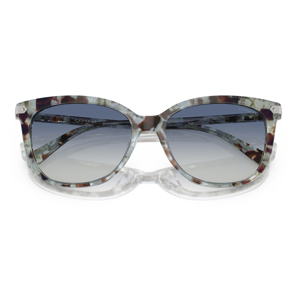 [Authorized Retailer] Coach Sunglasses HC8378U 57784L 57 COACH Cat Eye Cell Universal Fit for Women 