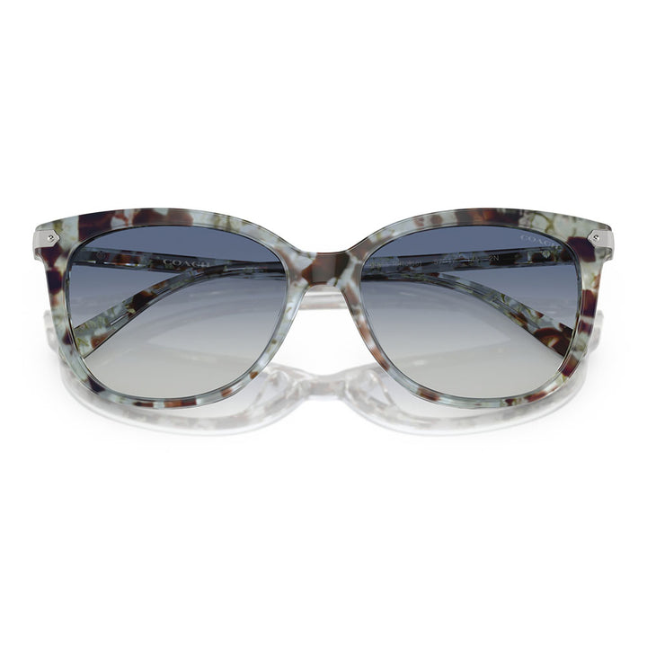 [Authorized Retailer] Coach Sunglasses HC8378U 57784L 57 COACH Cat Eye Cell Universal Fit for Women 
