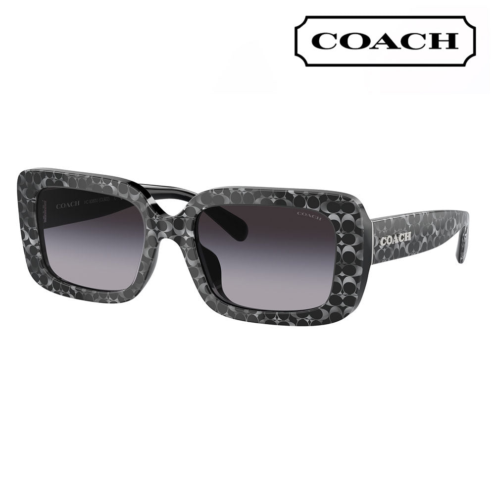 [Authorized Retailer] Coach Sunglasses HC8380U 55208G 54 COACH Rectangle Cell Universal Fit for Women 