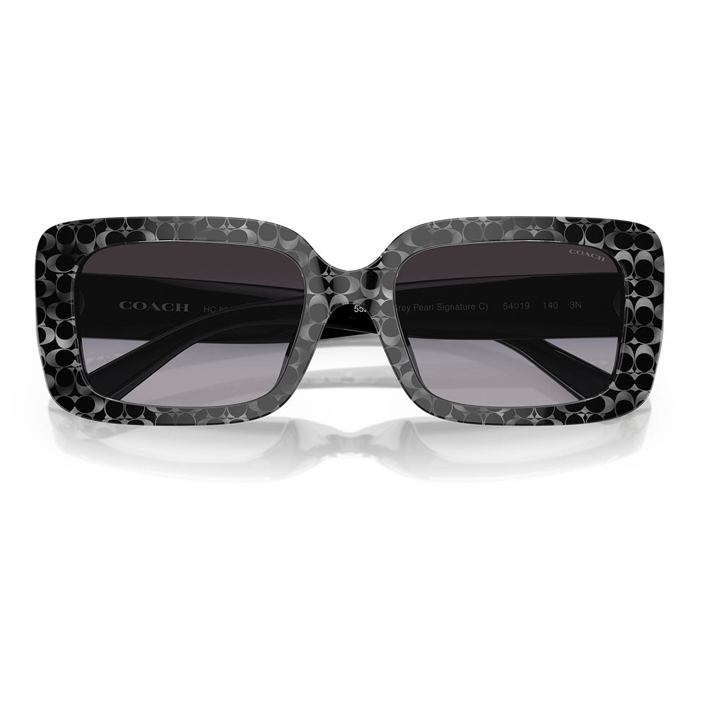 [Authorized Retailer] Coach Sunglasses HC8380U 55208G 54 COACH Rectangle Cell Universal Fit for Women 