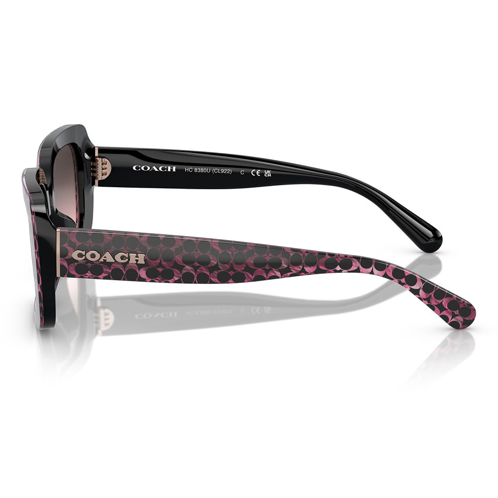 [Authorized Retailer] Coach Sunglasses HC8380U 578346 54 COACH Rectangle Cell Universal Fit for Women 