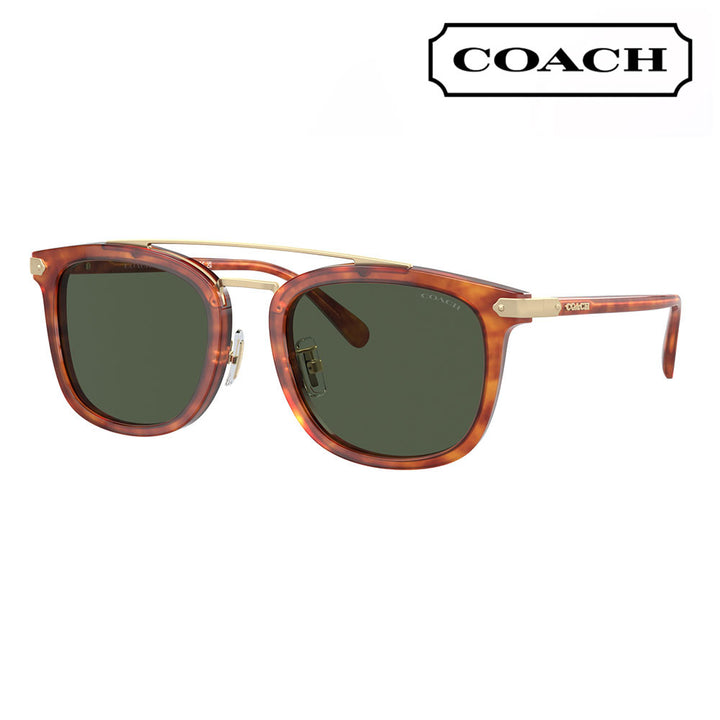 【オススメ価格】コーチ 伊達 メガネ 眼鏡 サングラス HC8382 577482 53 COACH ラウンド セル メタル ツーブリッジ メンズ